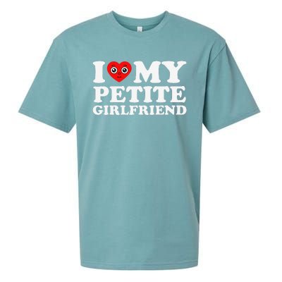 I Love My Petite Friend I Heart My Hot Friend Sueded Cloud Jersey T-Shirt