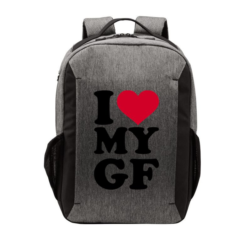I Love My GF Girlfriend , I Love My GF Vector Backpack