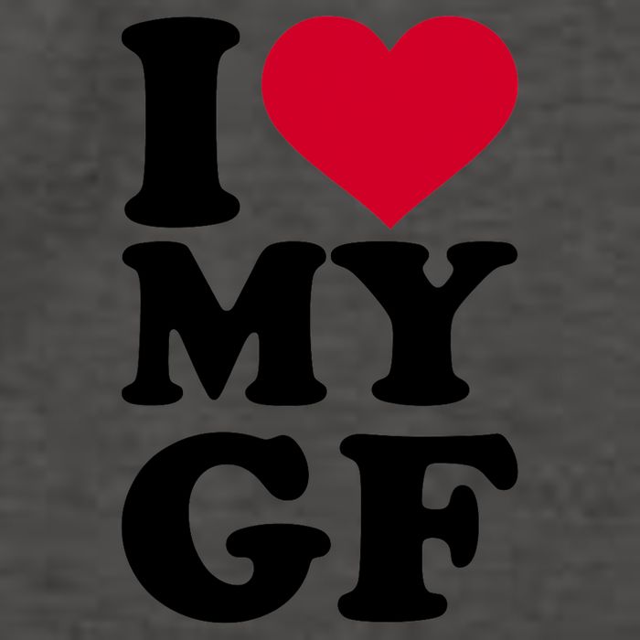 I Love My GF Girlfriend , I Love My GF Vector Backpack