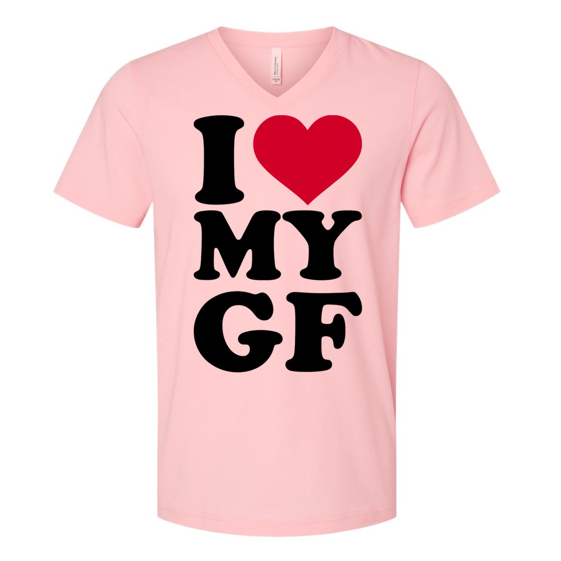 I Love My GF Girlfriend , I Love My GF V-Neck T-Shirt