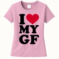 I Love My GF Girlfriend , I Love My GF Womens T-Shirt