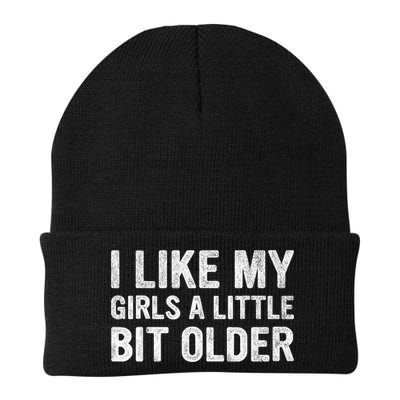 I Like My Girl A Little Bit Older Funny Retro Vintage Beanie