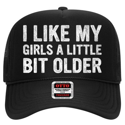 I Like My Girl A Little Bit Older Funny Retro Vintage Hat