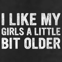 I Like My Girl A Little Bit Older Funny Retro Vintage Golf Towel