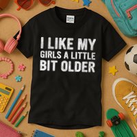 I Like My Girl A Little Bit Older Funny Retro Vintage Kids T-Shirt