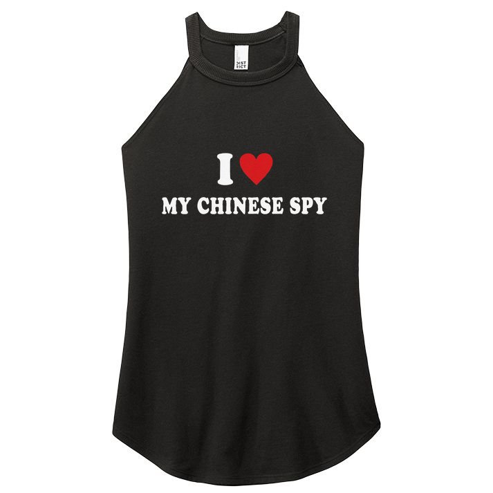 I Love My Chinese Spy I Heart My Chinese Spy Women's Perfect Tri Rocker Tank