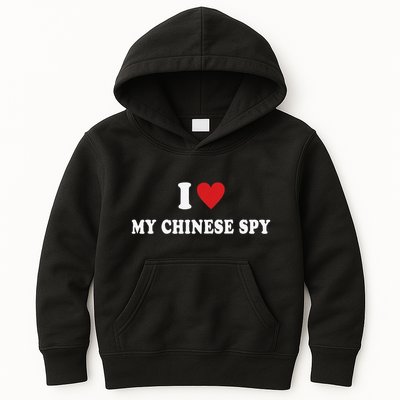 I Love My Chinese Spy I Heart My Chinese Spy Kids Hoodie