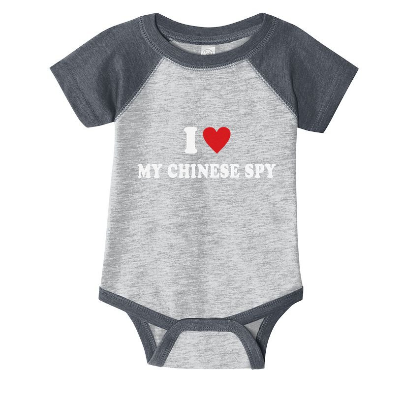 I Love My Chinese Spy I Heart My Chinese Spy Infant Baby Jersey Bodysuit