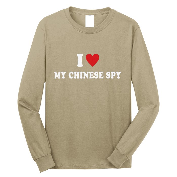 I Love My Chinese Spy I Heart My Chinese Spy Long Sleeve Shirt