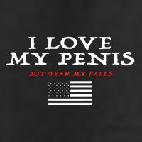I Love My Penis But Fear My Balls Golf Towel