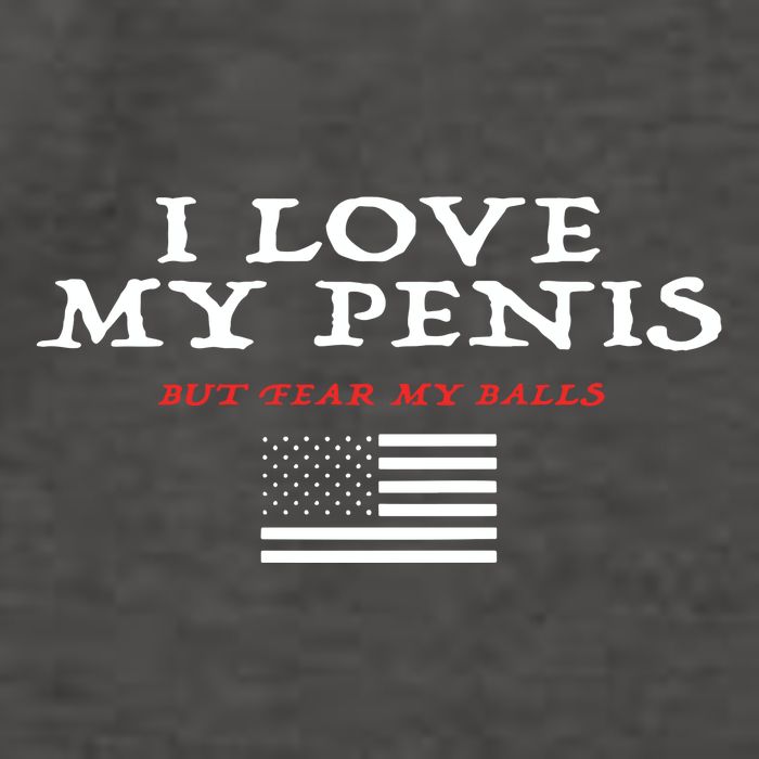 I Love My Penis But Fear My Balls Vector Backpack