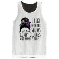 I Like Murder Shows Comfy Clothes And Maybe 3 People Mesh Reversible Basketball Jersey Tank