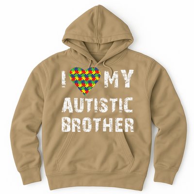 I Love My Autistic Brother Autism Awareness Day Hoodie