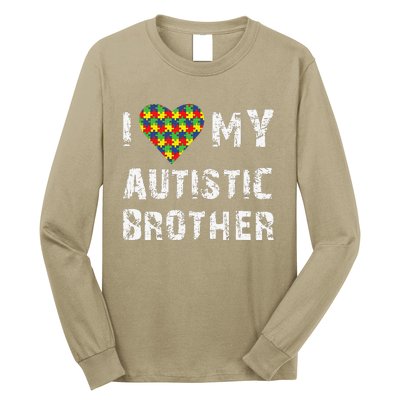 I Love My Autistic Brother Autism Awareness Day Long Sleeve Shirt