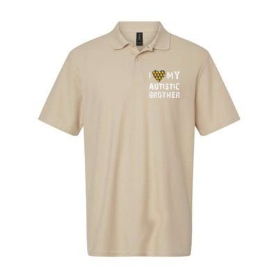 I Love My Autistic Brother Autism Awareness Day Softstyle Adult Sport Polo