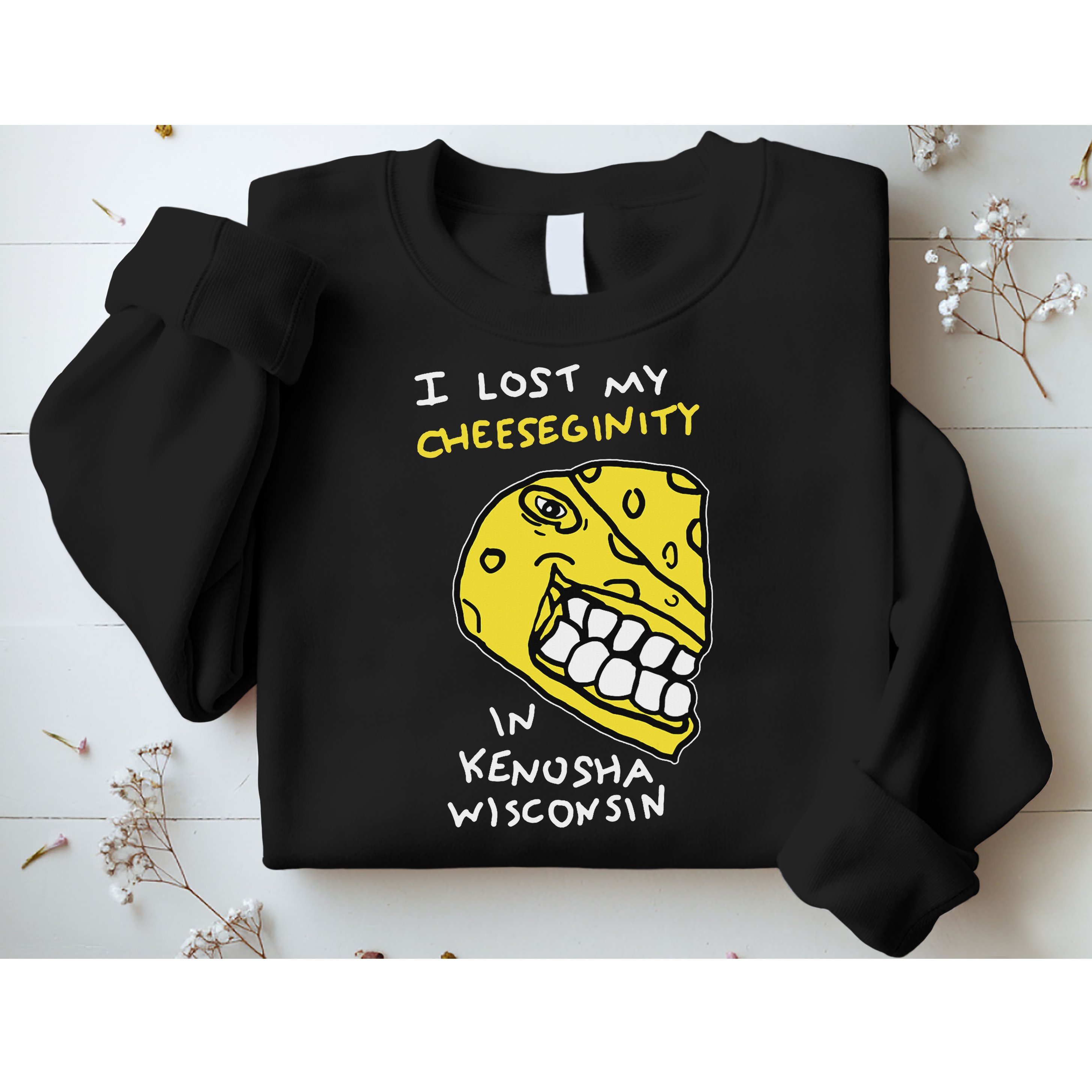 I Lost My Cheeseginity In Kenosha Wisconsin, Meme Funny Sweatshirt