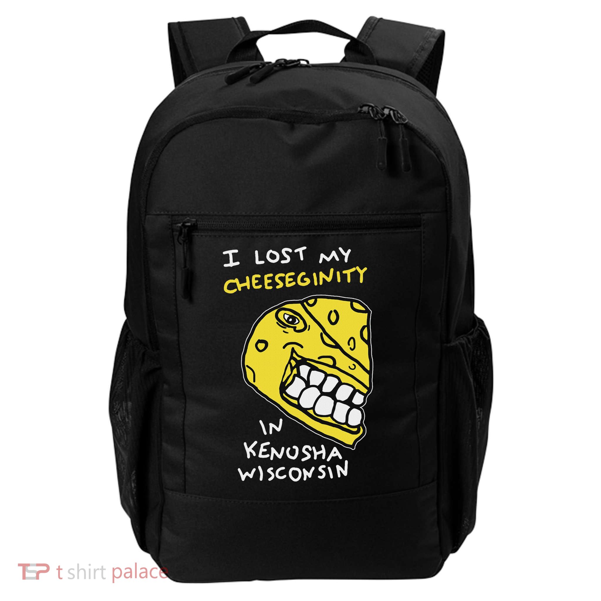 I Lost My Cheeseginity In Kenosha Wisconsin, Meme Funny Backpack