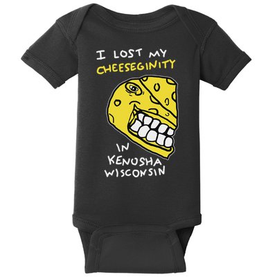 I Lost My Cheeseginity In Kenosha Wisconsin, Meme Funny Baby Bodysuit