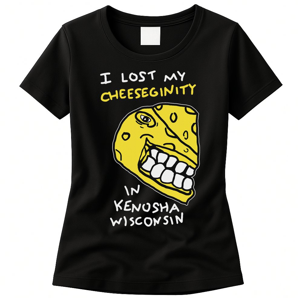 I Lost My Cheeseginity In Kenosha Wisconsin, Meme Funny Womens T-Shirt