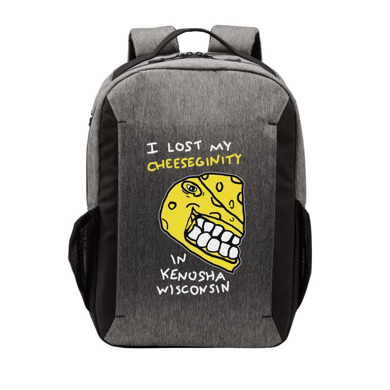I Lost My Cheeseginity In Kenosha Wisconsin, Meme Funny Vector Backpack