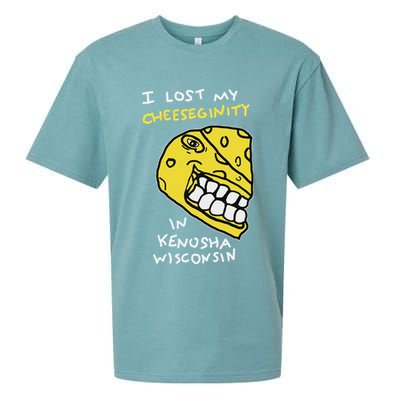I Lost My Cheeseginity In Kenosha Wisconsin, Meme Funny Sueded Cloud Jersey T-Shirt