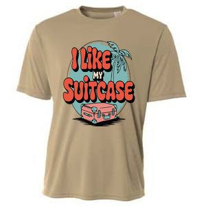 I Like My Sootcase Suitcase Funny Travel Bag Humor Meme Cooling Performance Crew T-Shirt