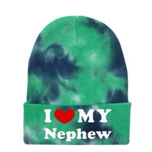 I Love My Nephew Tie Dye 12in Knit Beanie