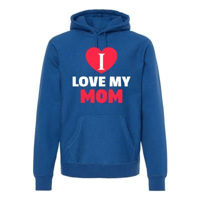 I Love My Loving Mom Grandma Grand Family Great Gift Premium Hoodie