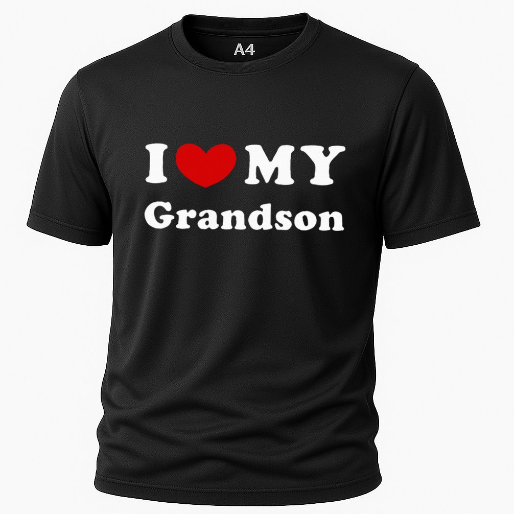 I Love My Grandson Cooling Performance Crew T-Shirt