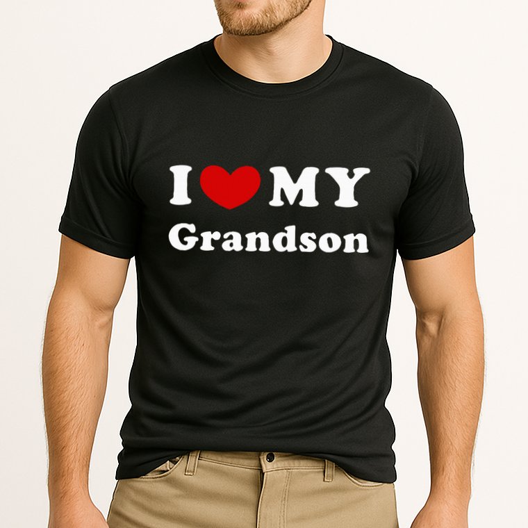 I Love My Grandson Cooling Performance Crew T-Shirt