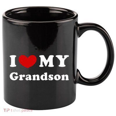 I Love My Grandson 11oz C Handle Ceramic Mug