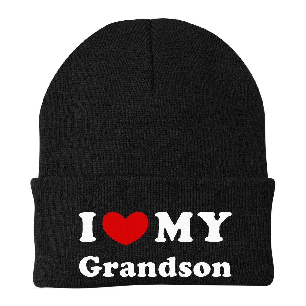 I Love My Grandson Beanie
