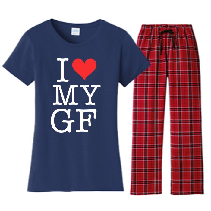 I LOVE My GF. VALENTINES DAY Women's Flannel Pajama Set