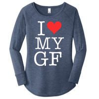 I LOVE My GF. VALENTINES DAY Women's Perfect Tri Tunic Long Sleeve Shirt