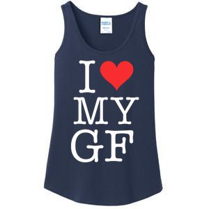 I LOVE My GF. VALENTINES DAY Ladies Essential Tank