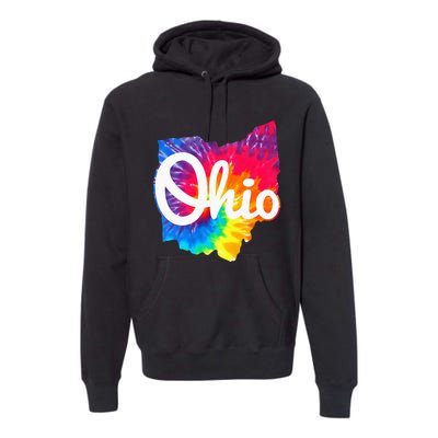 I Love My Ohio Home Script Premium Hoodie