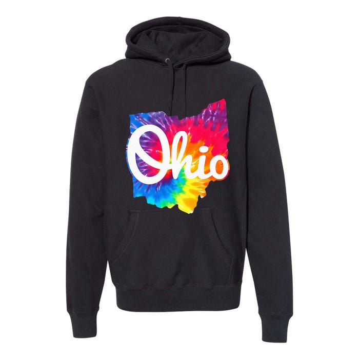 I Love My Ohio Home Script Premium Hoodie