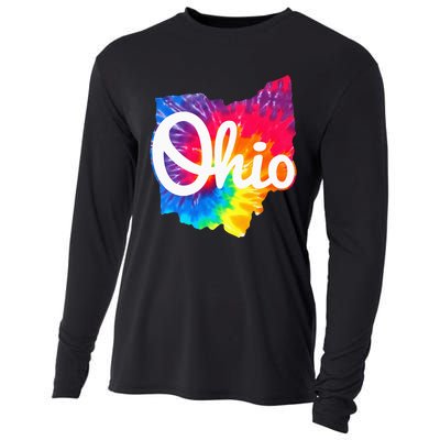 I Love My Ohio Home Script Cooling Performance Long Sleeve Crew