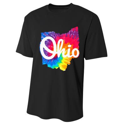 I Love My Ohio Home Script Performance Sprint T-Shirt