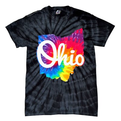 I Love My Ohio Home Script Tie-Dye T-Shirt