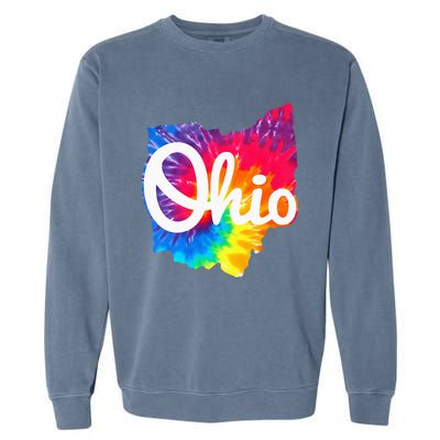 I Love My Ohio Home Script Garment-Dyed Sweatshirt