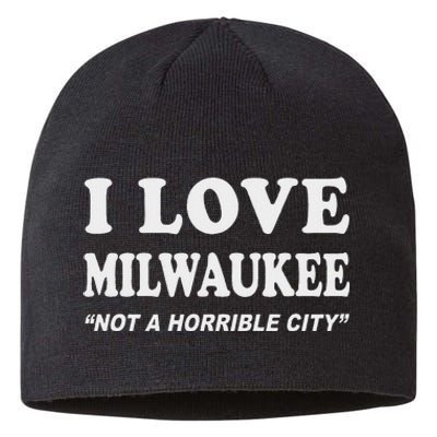 I Love Milwaukee Wisconsin Pride Design Sustainable Beanie