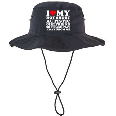 I Love My Hot Short Autistic Girlfriend So Please Stay Away Bucket Hat