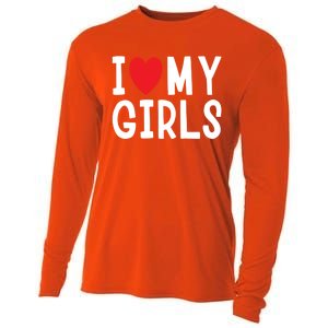 I Love My Family Celebration Cute Gift Cooling Performance Long Sleeve Crew