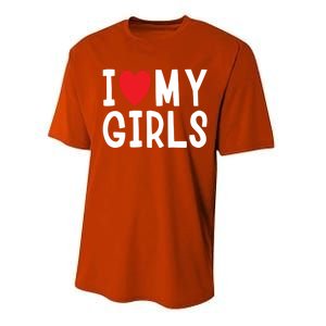 I Love My Family Celebration Cute Gift Performance Sprint T-Shirt