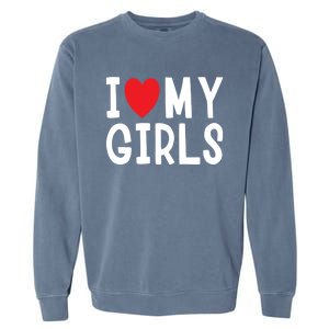 I Love My Family Celebration Cute Gift Garment-Dyed Sweatshirt