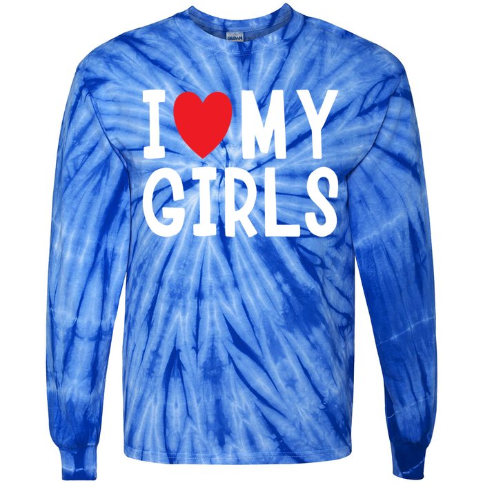 I Love My Family Celebration Cute Gift Tie-Dye Long Sleeve Shirt