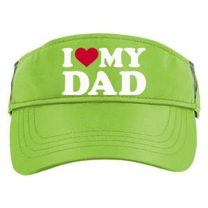 I Love My Dad Gift Adult Drive Performance Visor