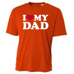 I Love My Dad Gift Cooling Performance Crew T-Shirt