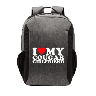 I Love My Cougar Girlfriend I Heart My Cougar Girlfriend Gf Vector Backpack